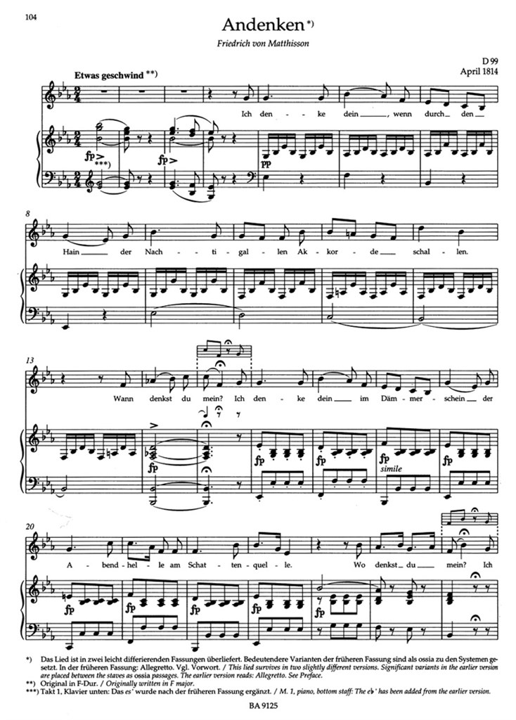 Lieder, Volume 5